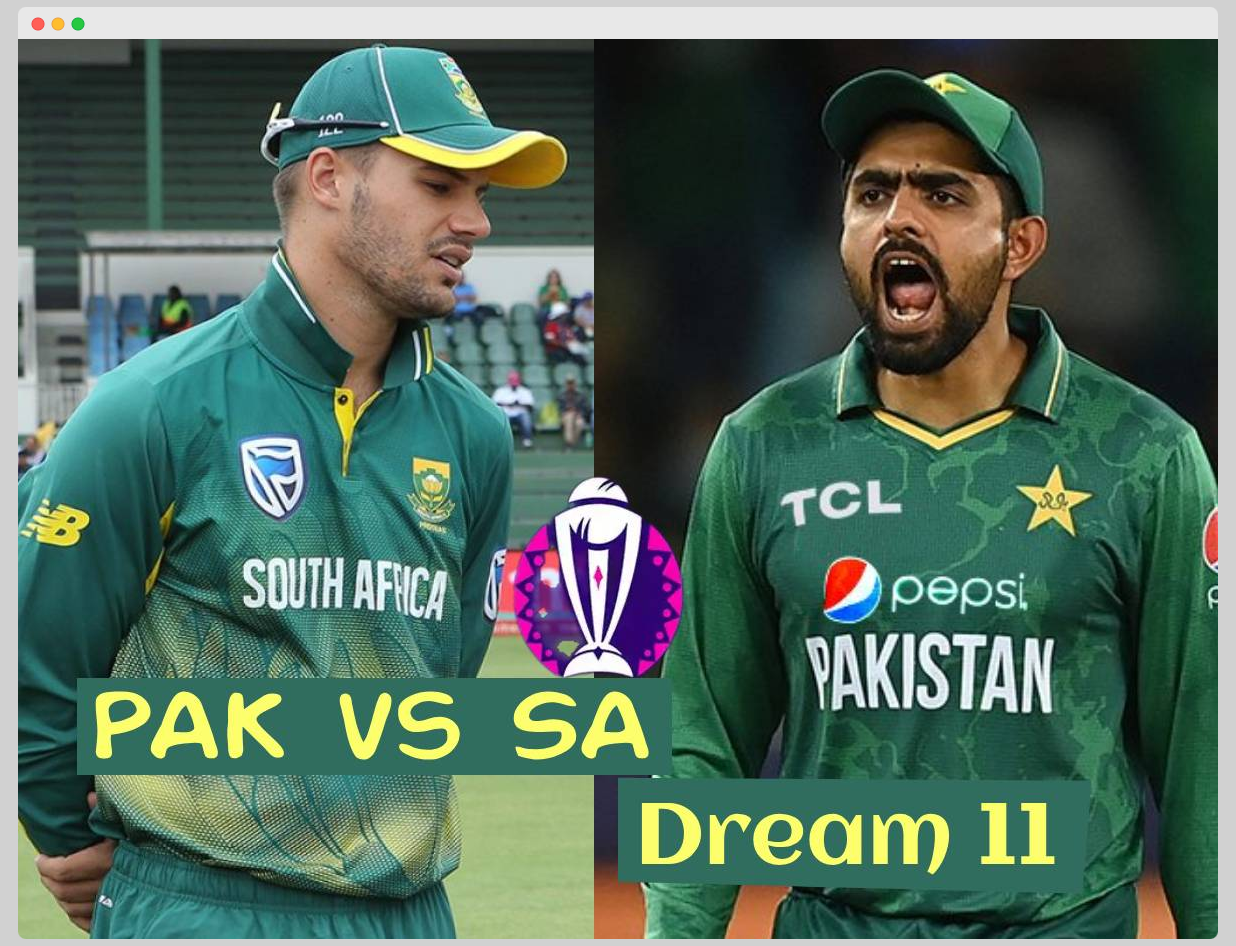 PAK vs SA Dream11 Prediction Today's- Dream Team