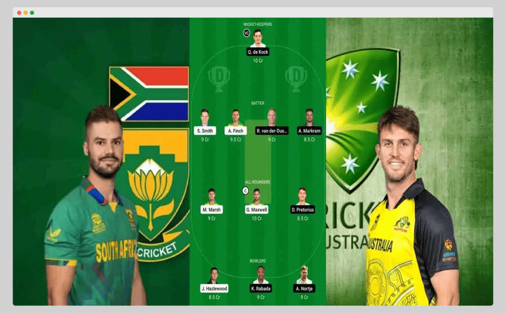 South Africa vs Australia Dream11 Prediction